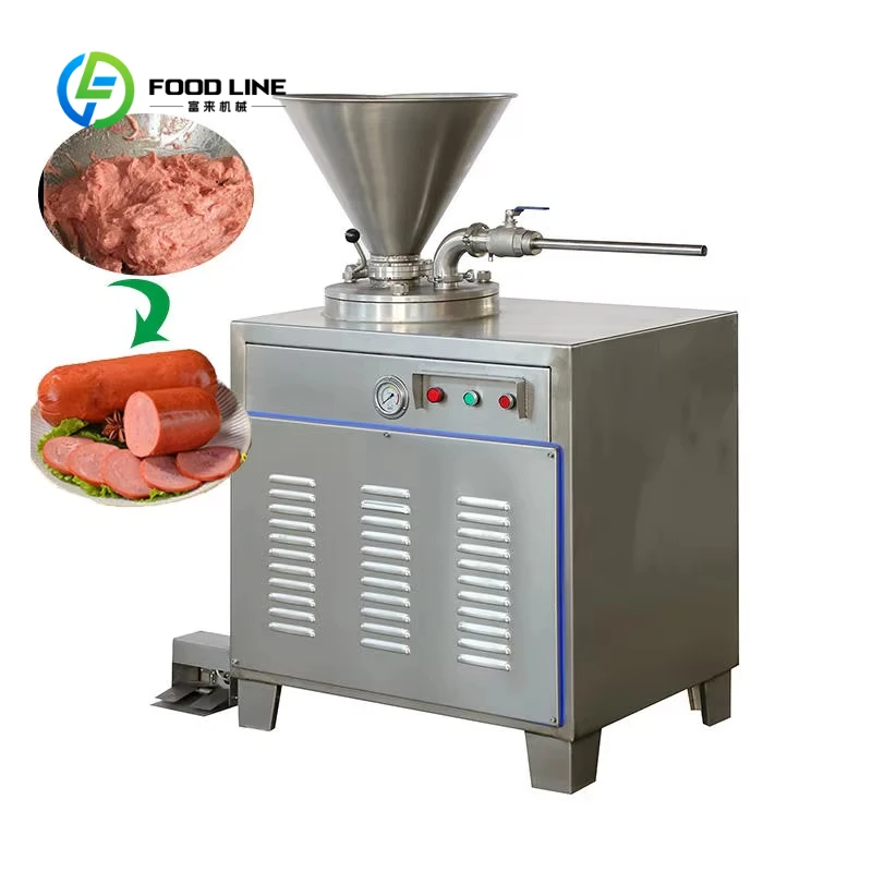 Customized Fully Automatic Pneumatic Table Top Sausage Stuffing Mixer Stainless Steel Commercial Sausage Filling Machine