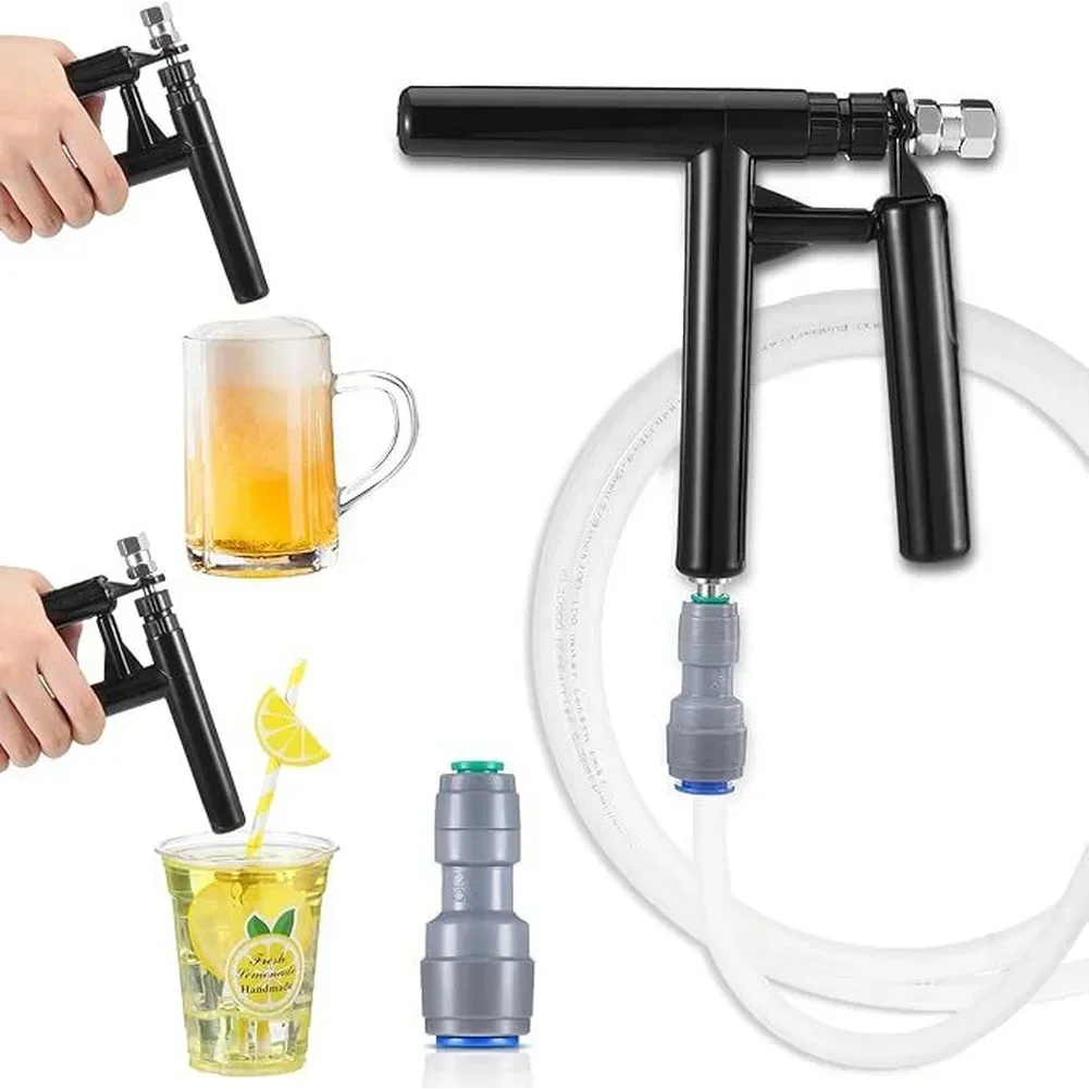Liquid Dispensing Kit Featuring 2m Safe EVA Tubing and Multiple 6.35mm to 8mm 9.5mm Adapters for Beverage Transfer Applications