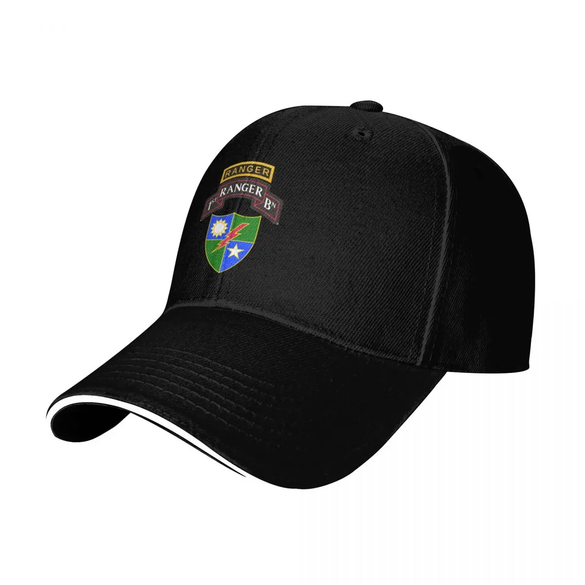 1st Ranger Battalion Baseball Cap Strapback Dad Hat Six Panel Structured Crown Sun Protection UPF 50+