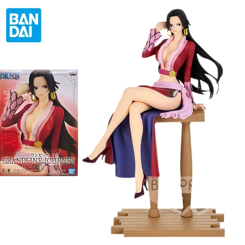 

Bandai Original One Piece Anime Figure Grandline Boa Hancock Action Figures Collectible Model Ornaments Toys for Kids Gift