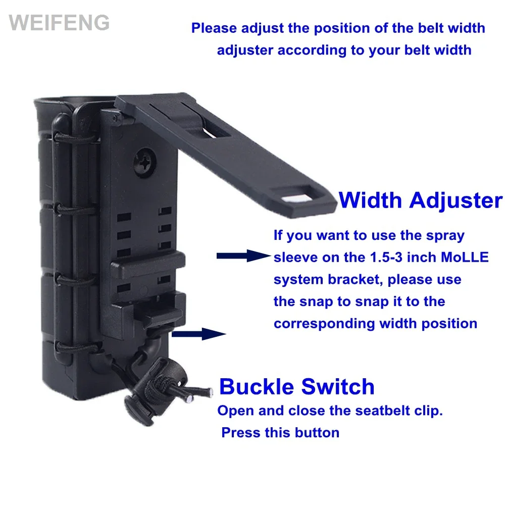 KRYDEX Держатель для перцового спрея для Duty Belt OC/Mace Pepper Holster MK4 Чехол для канистры, вращающийся на 360° чехол для переноски, сумка для дубинки