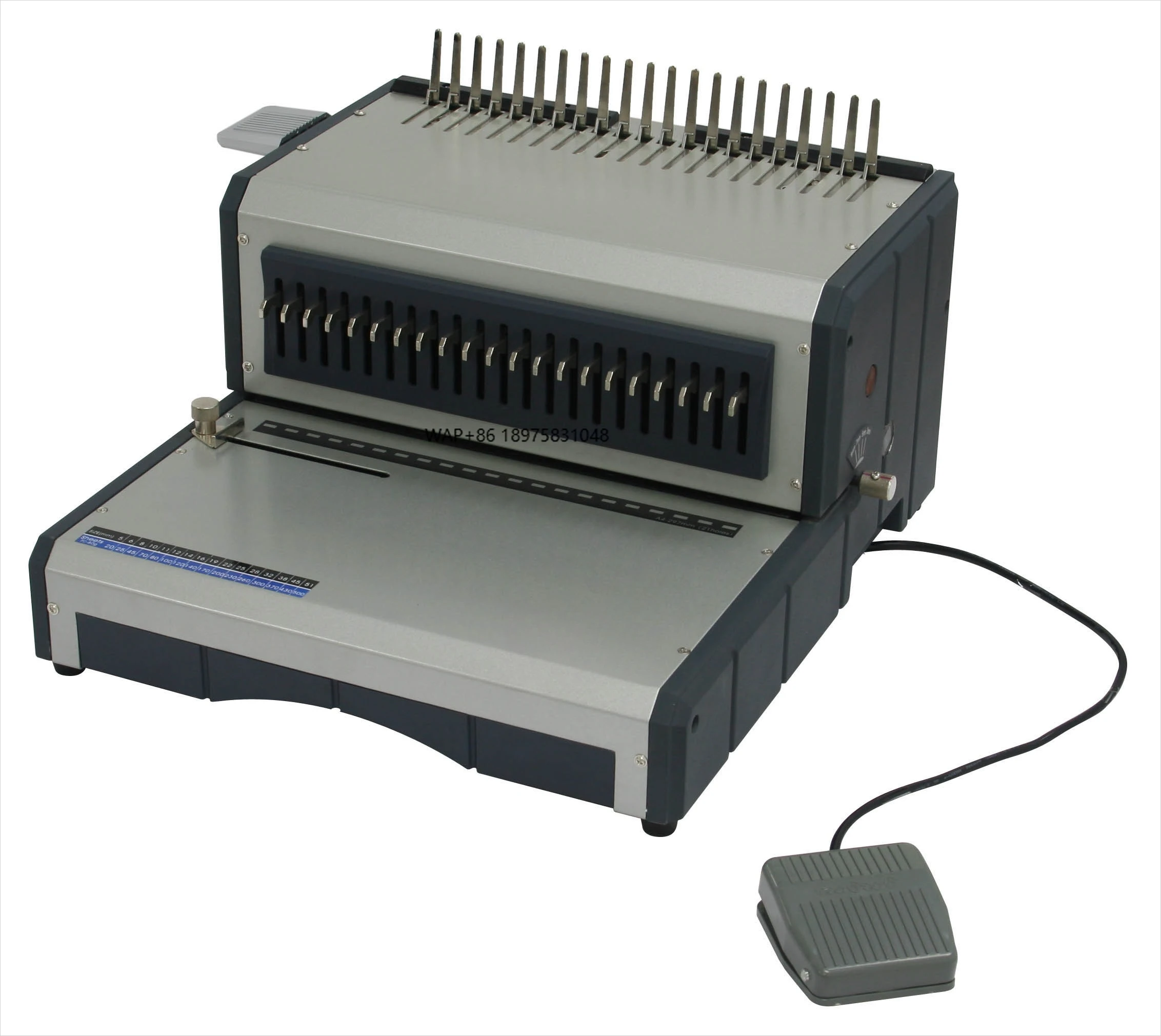 

Hot Sales Heavy Duty Manual and Electric Comb Binder Small Book Binding Machine