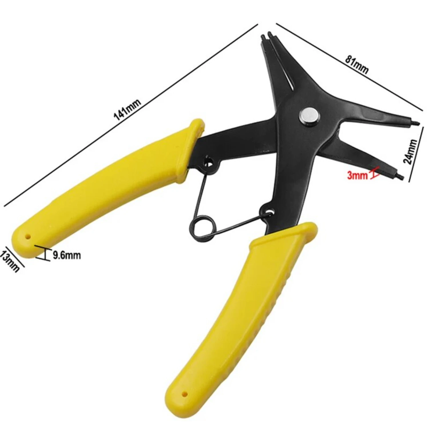 2 in 1 Snap Ring Plier 4 Way Type Circlip Pliers Multifunctional Hand Tool