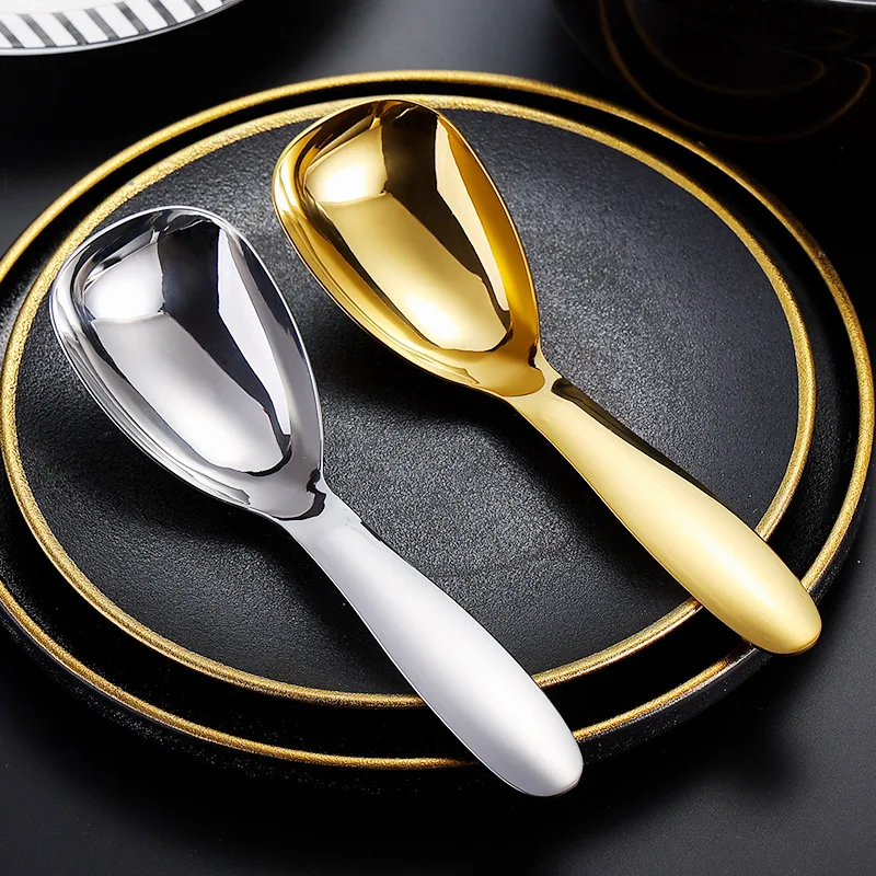 1pcs Stainless Steel Spoon Household Spoon Thickened Service Spoons Commercial Hotel Restaurant Public Spoon