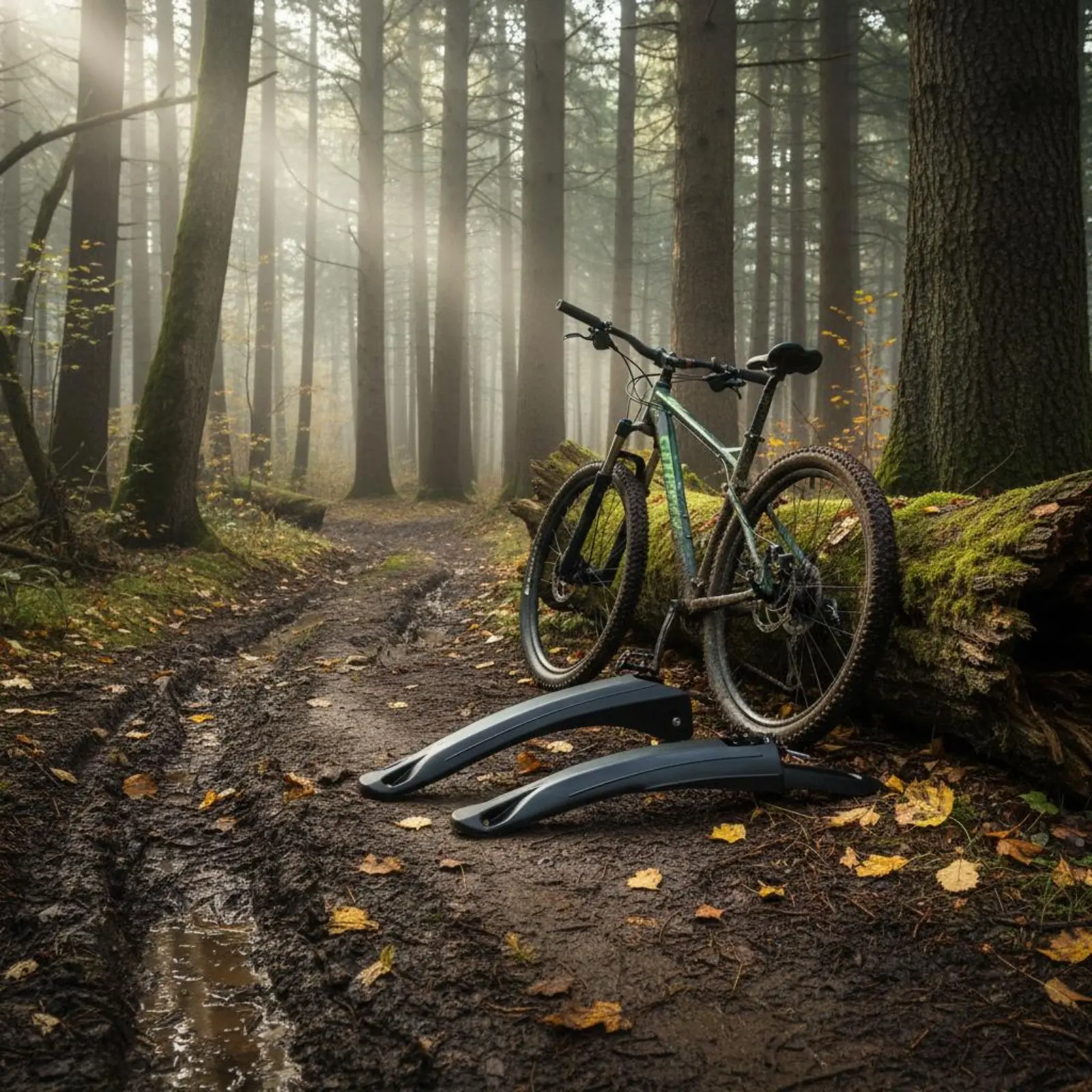 

Комплект из 2 расширенных универсальных велосипедных крыльев (передний и задний) для грязных трасс, простая установка