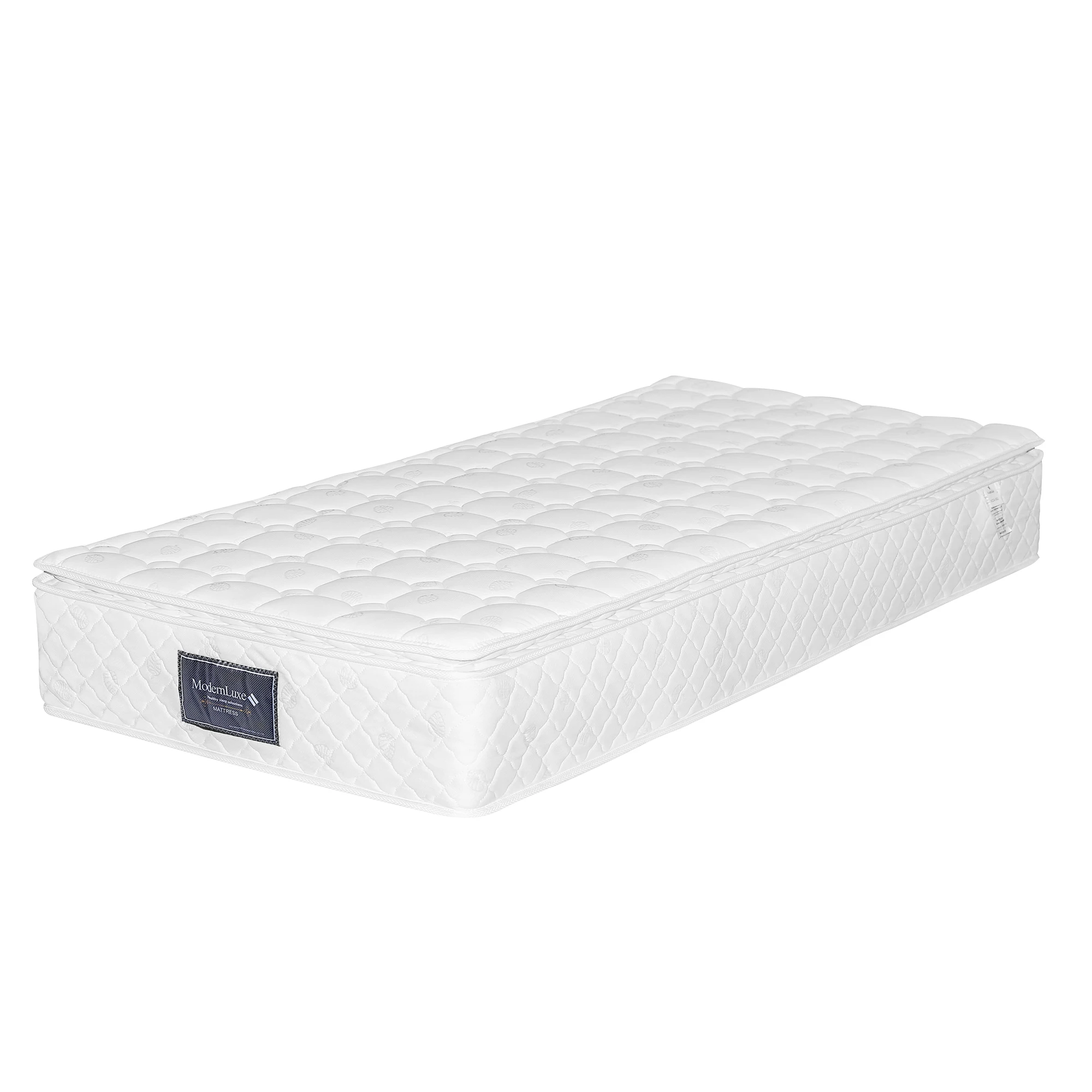 VSOGA spring core mattress, 7 zones cold foam mattress, 90x200cm, 100% Oeko-Tex, hardness H3, 25cm height, 100 Nights sample sleep