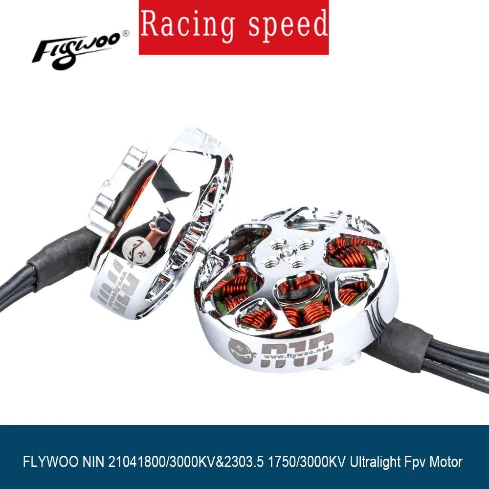 

FLYWOO NIN 21041800/3000KV и 2303.5 1750/3000KV Сверхлегкий двигатель Fpv для Whoop и зубочисток, дрон, детали для дрона fpv, сделай сам