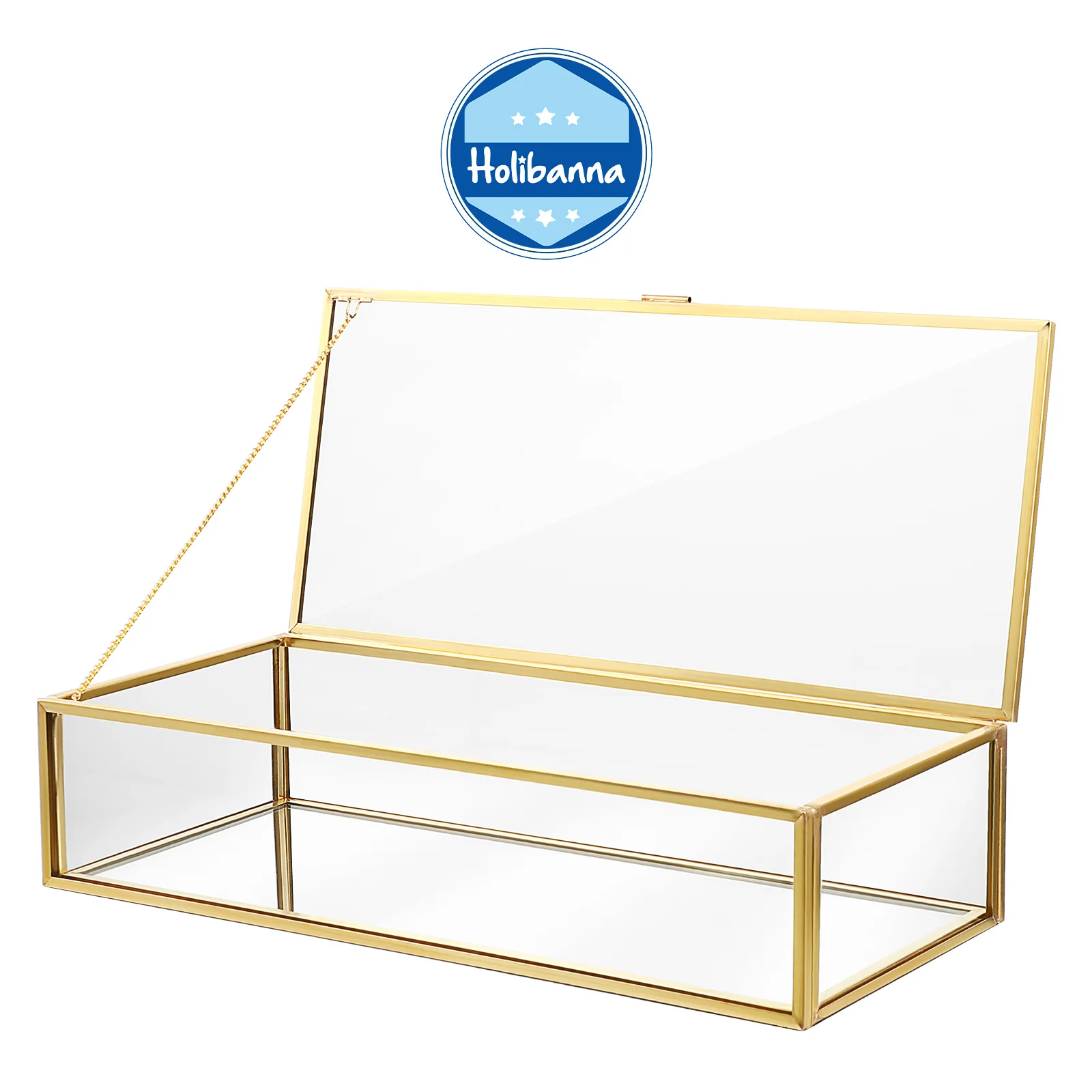 

Jewelry Storage Box Women Bridesmaid Organizer Tray Wedding Case for Makeup Glass