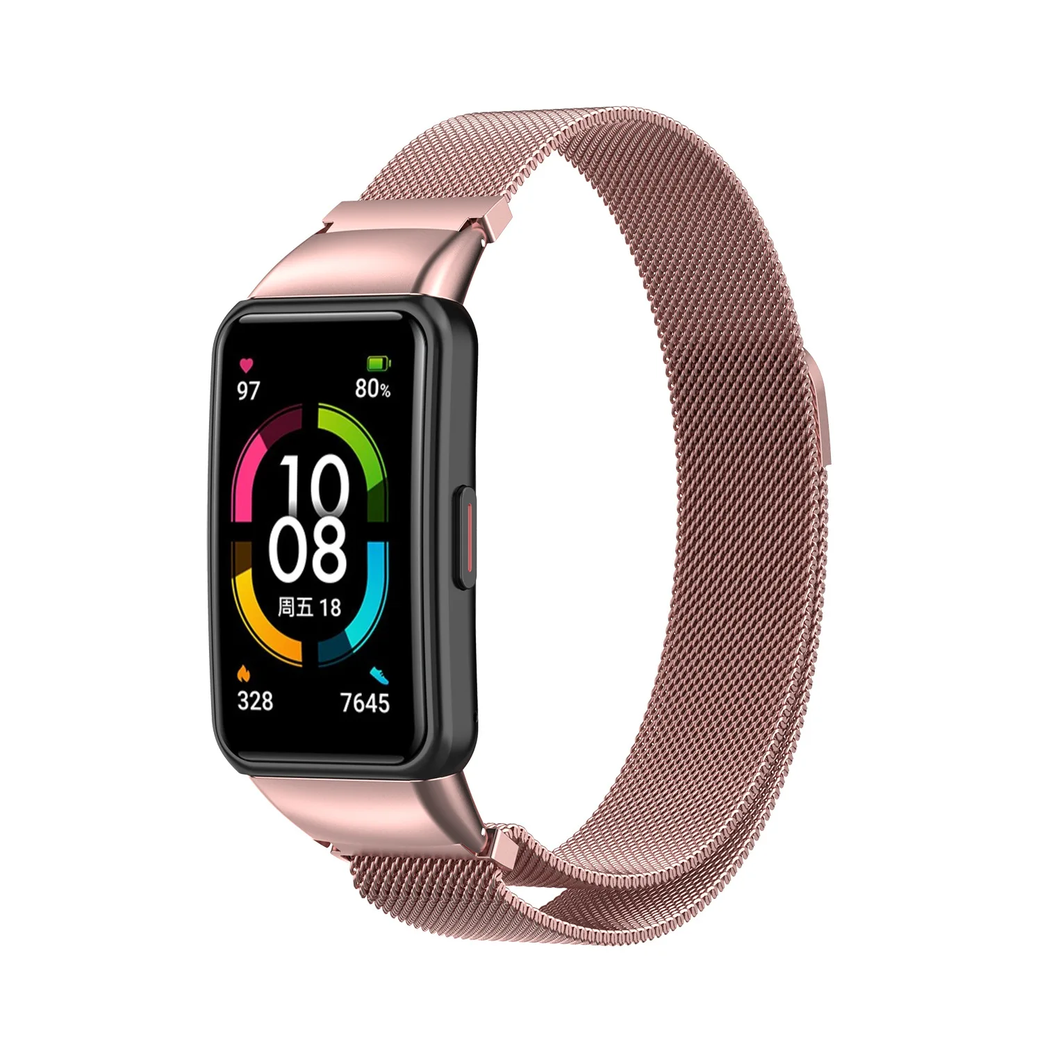 Cinturino magnetico milano per Huawei Band 6 6pro cinturino di ricambio per cinturino intelligente in acciaio inossidabile per cinturino in metallo Honor Band 6