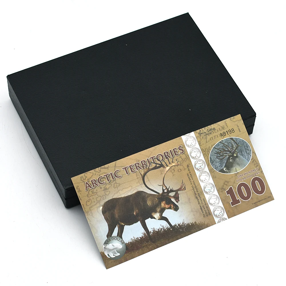 Arctic Territories Banknote 14pcs/set Polar Bear Whale Lynx Animal Commemorative Vouchers Full Set Collection