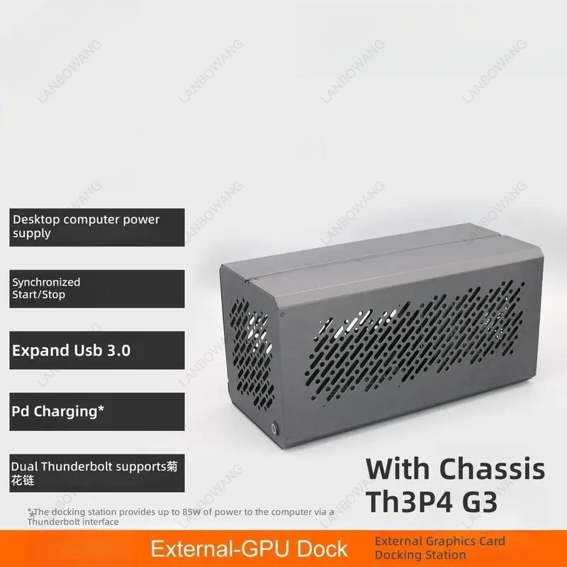 For Thunderbolt 3 GPU Dock TH3P4G3 USB4 External Graphics Card Enclosure For Desktop Laptop High Speed Data Transfer Gaming