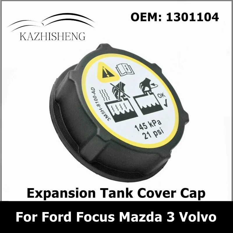 Coolant Water Radiator Bottle Expansion Tank Cap 1301104 1224233 31368311 Car Accessories for Ford Focus Mazda 3 Volvo