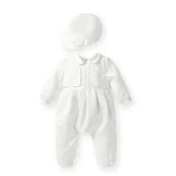 Thanksgiving Infant Baby Clothing Set Baby Romper with Hat 100 Cotton Baby Boy Clothes Baptism Baby Boy Clothes RBS195001