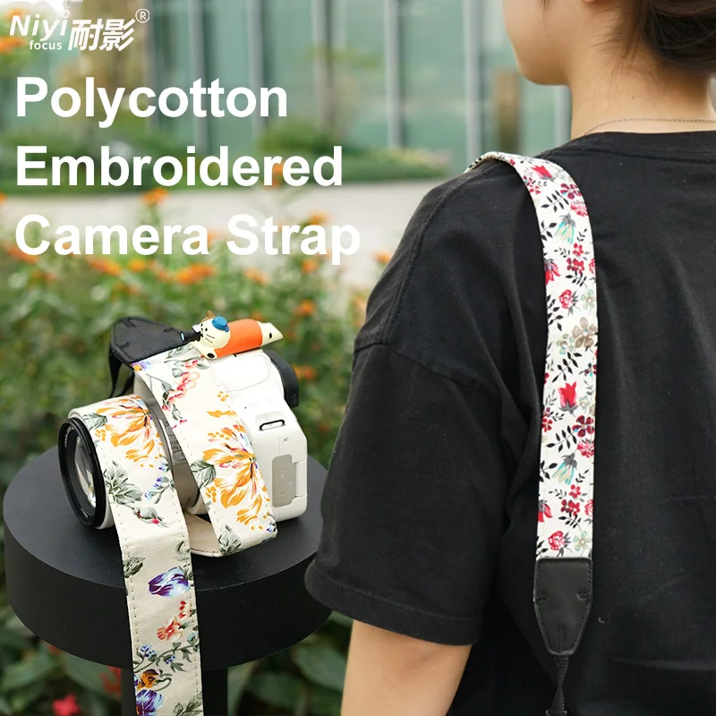 Camera Neck Strap Shoulder Strap Long Durable Vintage Flower for Sony nikon canon panasonic Olympus Fuji Fujifilm Universal soft