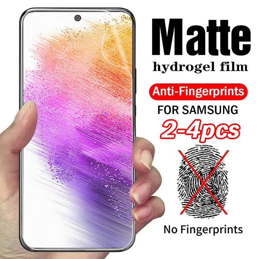 

2-4 шт. антибликовая матовая гидрогелевая пленка для Samsung A53 A73 A33 A23 A24 A26 A42 A52 A72 A32 A12 A22 A70 A50 A30 Защитная пленка для экрана
