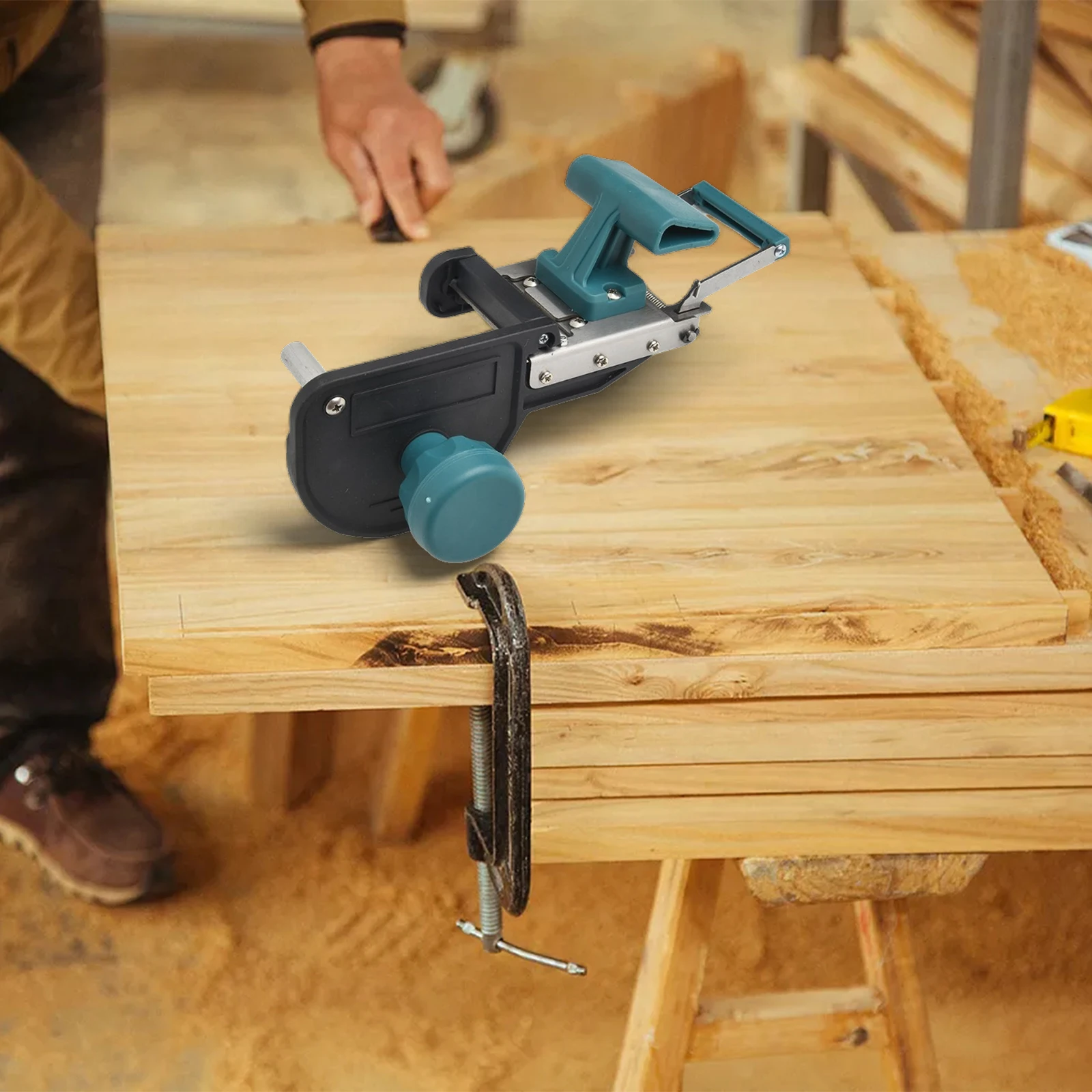 

Инструмент двойного назначения, режущий инструмент для кромкооблицовки, стабильная и точная резка для деревообрабатывающих проектов, легкий триммер для кромок