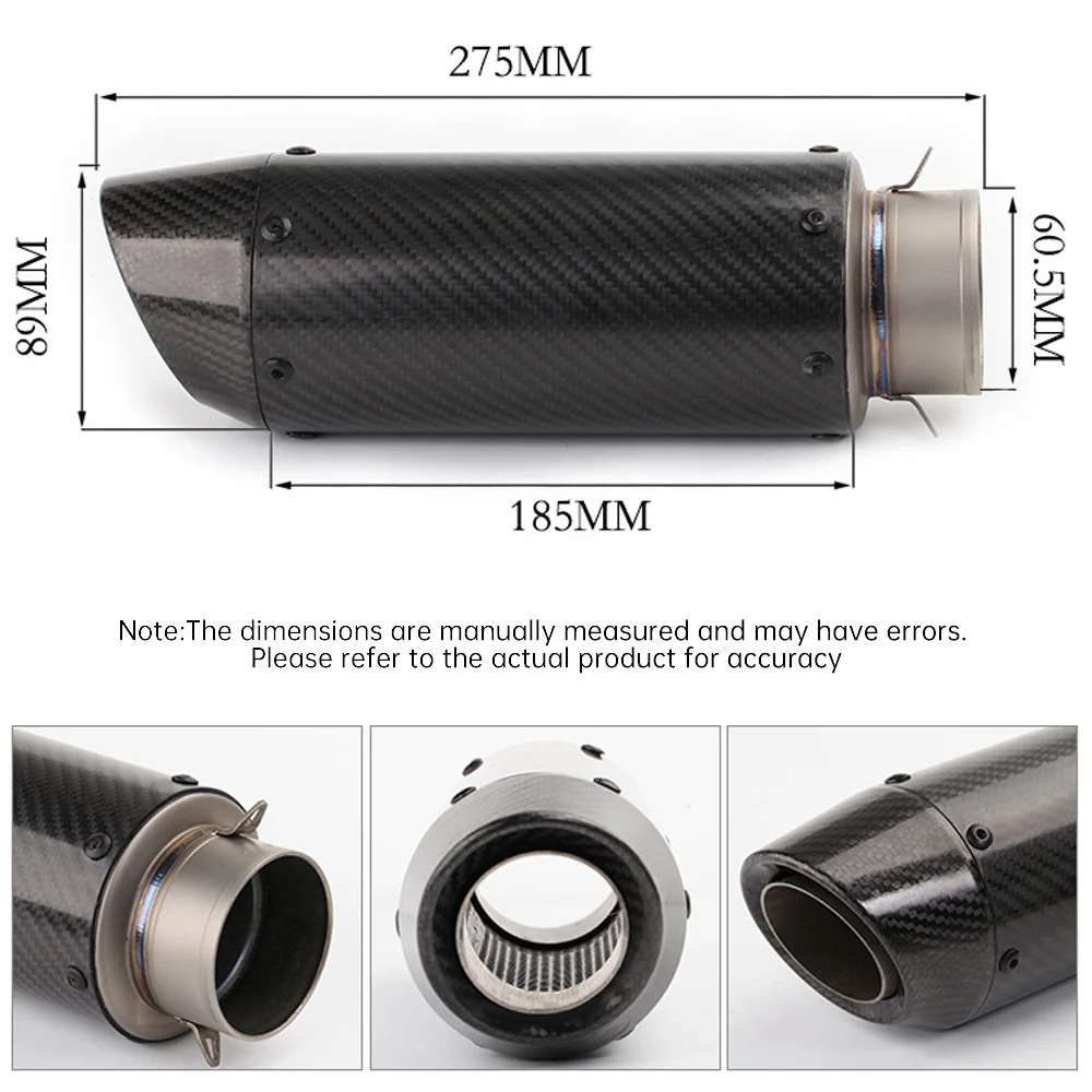 Motorcycle Exhaust Pipe Kit, Stainless Steel Front Pipe & Rear Muffler, Fit for Honda MSX125 (GROM) 2012-2020