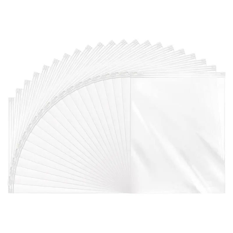 10/20/30/50 Stück transparente Reißverschlusstaschen, für Reisen, Aufbewahrung des täglichen Bedarfs, Schuhe, T-Shirts, Socken, Kleidung, Spielzeug, Schreibwaren – Detail 5