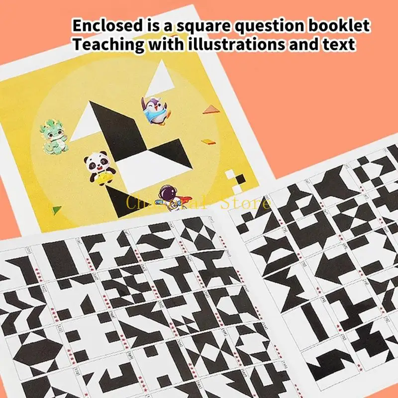 E7CE Treinamento lógico Toy Block Wooden Block Puzzle Creative Mind Challenge Desenvolvimento Sensorial Puzzle Game for