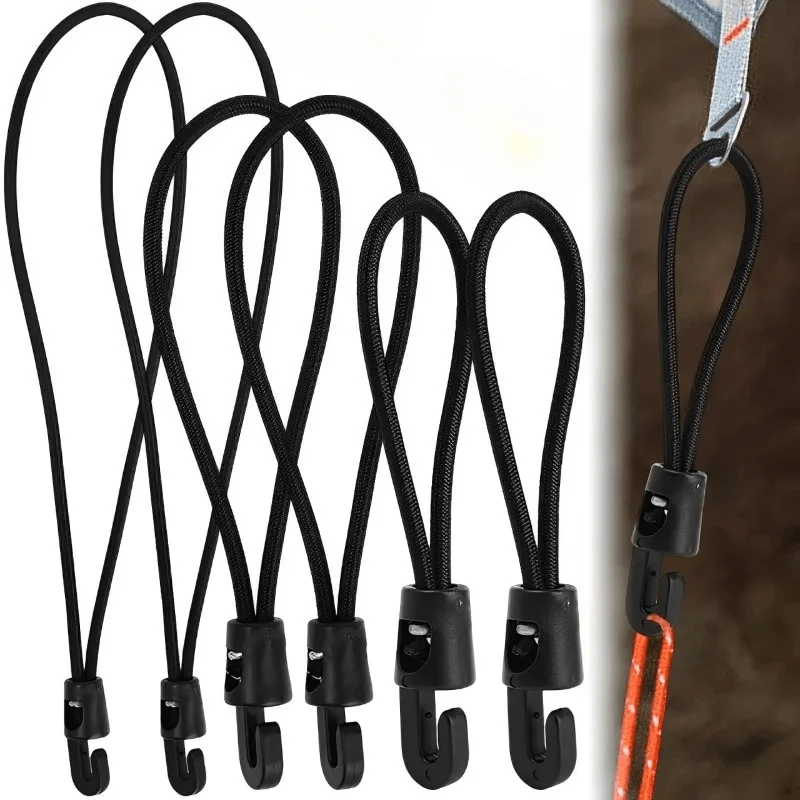 10PCS 10/15/25cm Elastic Bungee Cord Set Tied Rope High Elasticity Luggage Straps Rope For Bikes Tie Downs Camping & Cars Cord T