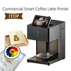 ITOP-Machine à latte automatique 110V-220V, pour art du café, imprimante de motifs, surface alimentaire, caramel