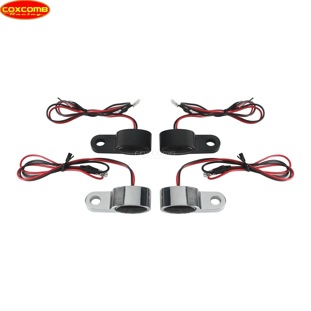 Universal For Harley Electra Glide Fat Boy Night Train Road Glide Road King Honda CB LED Turn Signal Light Lamp Blinker Flasher
