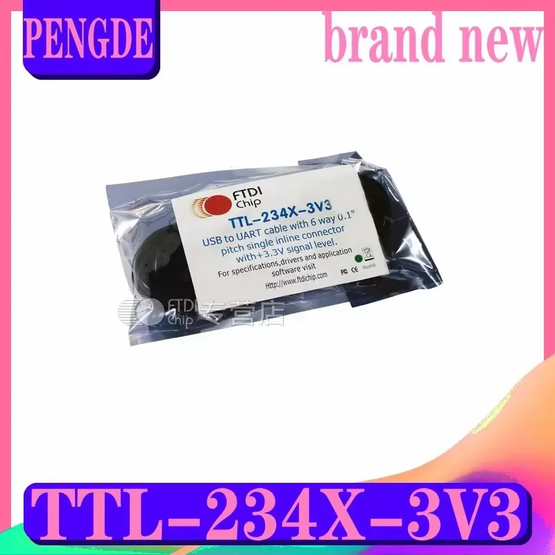 Original spot TTL-234X-3V3 FTDI USB to UART cable with +3.3V level UART signal