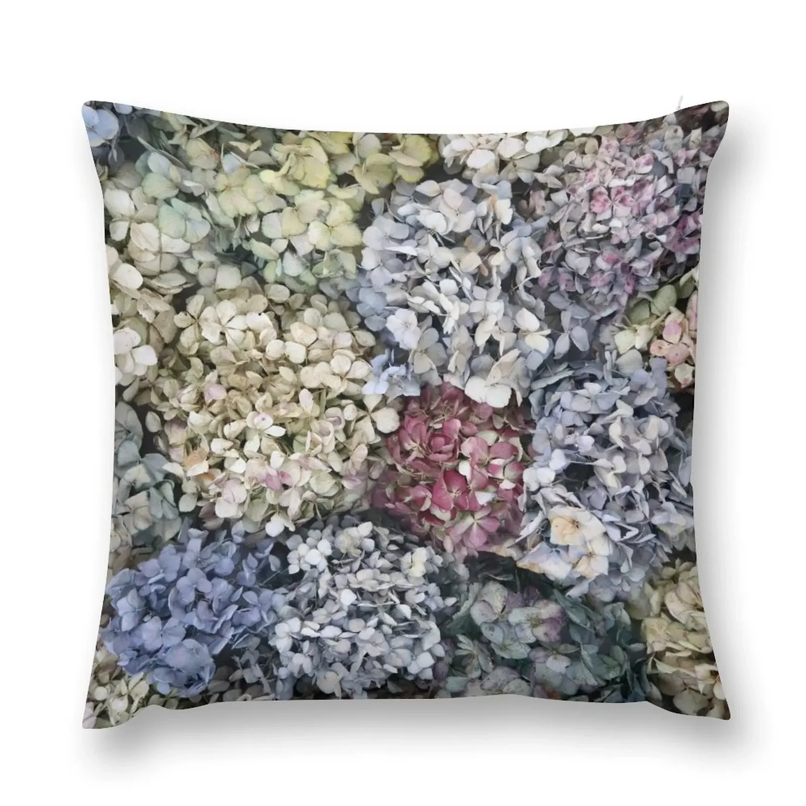 

Dried Hydrangeas Throw Pillow Couch Pillows Decorative Cushions Cushion Cover For Sofa Christmas Pillows pillow