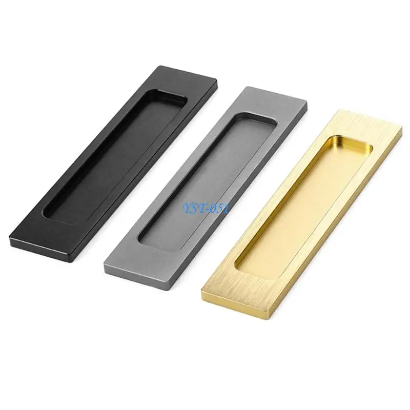 

E15A 2pack Flat Panel Zincs Alloys Cabinet Handle Rusts Resistant Door Pull Hardware