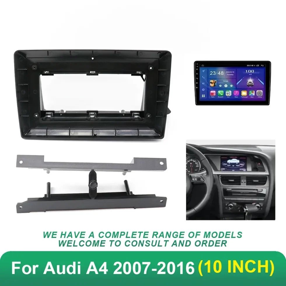 

Рамка для автомобильной аудиосистемы, 10-дюймовый адаптер, комплект панели приборной панели Android для Audi A4 2007-2016, левый руль