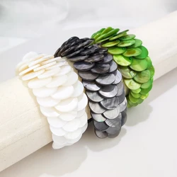 Bohemia Handmade Colorful Sea Shell Mother of Pearl Bracelet for Women Party Wedding Fashion Jewelry Gift