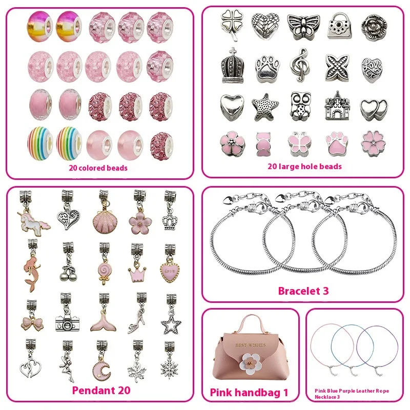 66 Stück Schmuck herstellung Kit für 6-12 Mädchen Charm Armband machen Kit für Mädchen Kinder Geburtstag Geschenk box Neujahr Weihnachts geschenk