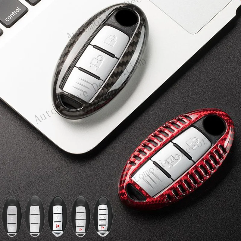 Etui-de-protection-pour-cle-de-voiture-en-fibre-de-carbone-z-pour-nissan-altima-titan-rogue-pour-infiniti