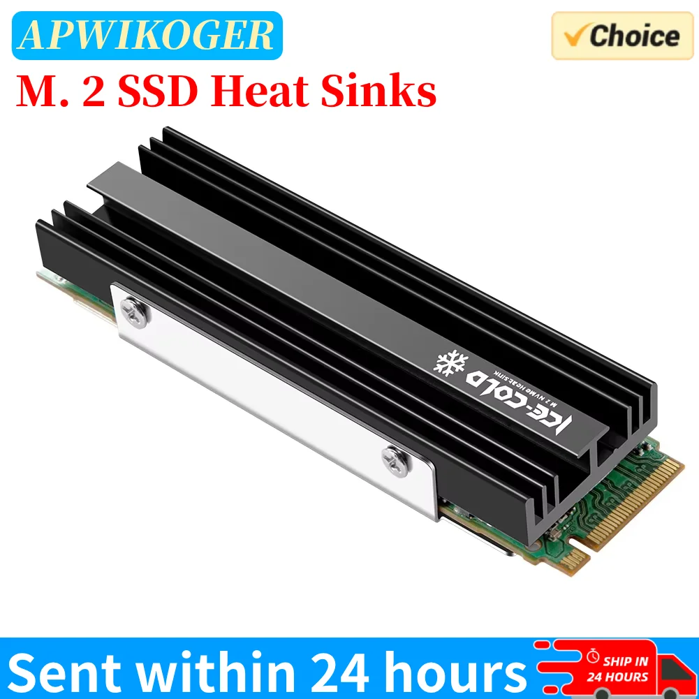 Solid State Disk Drive Radiator Cooler M.2 NGFF NVME 2280 SSD Heatsink Aluminum Alloy SSD Radiator Heatsink for PS5 Desktop PC