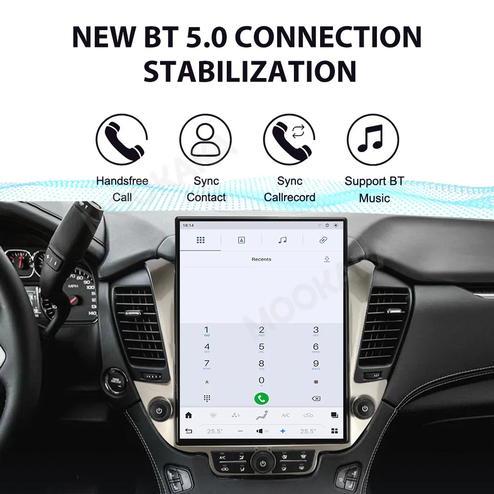 Android Auto Stereo Multimedia Player For GMC Yukon 2014-2020 Car Radio GPS Navigation 15.6