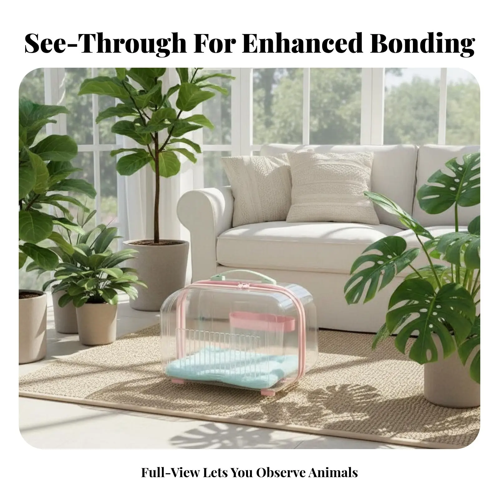 

Двухуровневая тележка для животных с прозрачным окошком, двухъярусная конструкция, хорошо вентилируемая, для путешественников.