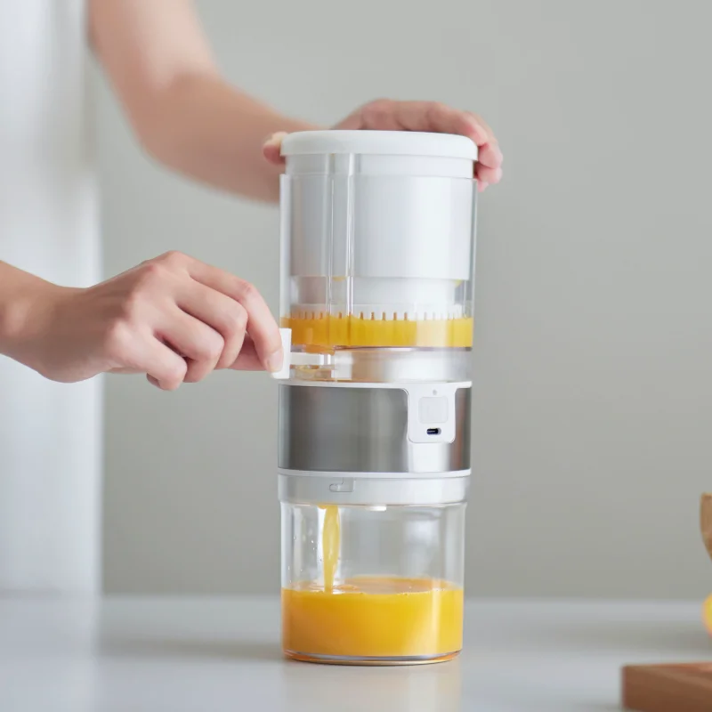 

Electric Citrus Juicer Portable USB Rechargeable Citrus Juicer Manual Slow Juicer Portable Juice Orange Juice Machine