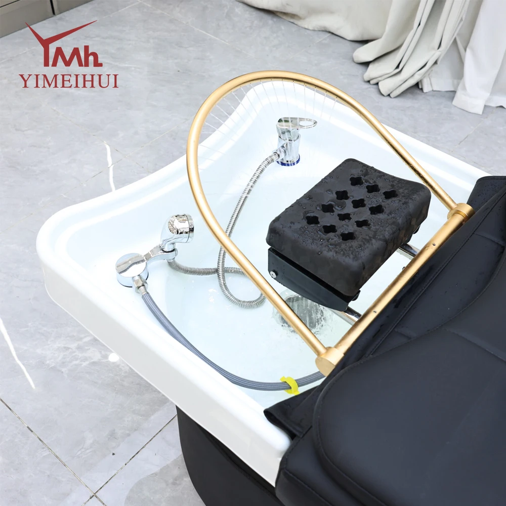 Hair Washing Bed Therapy Spa Thai Beauty Salon Furniture Water Circulation Massage Shampoo Bed Units for Barber Shop