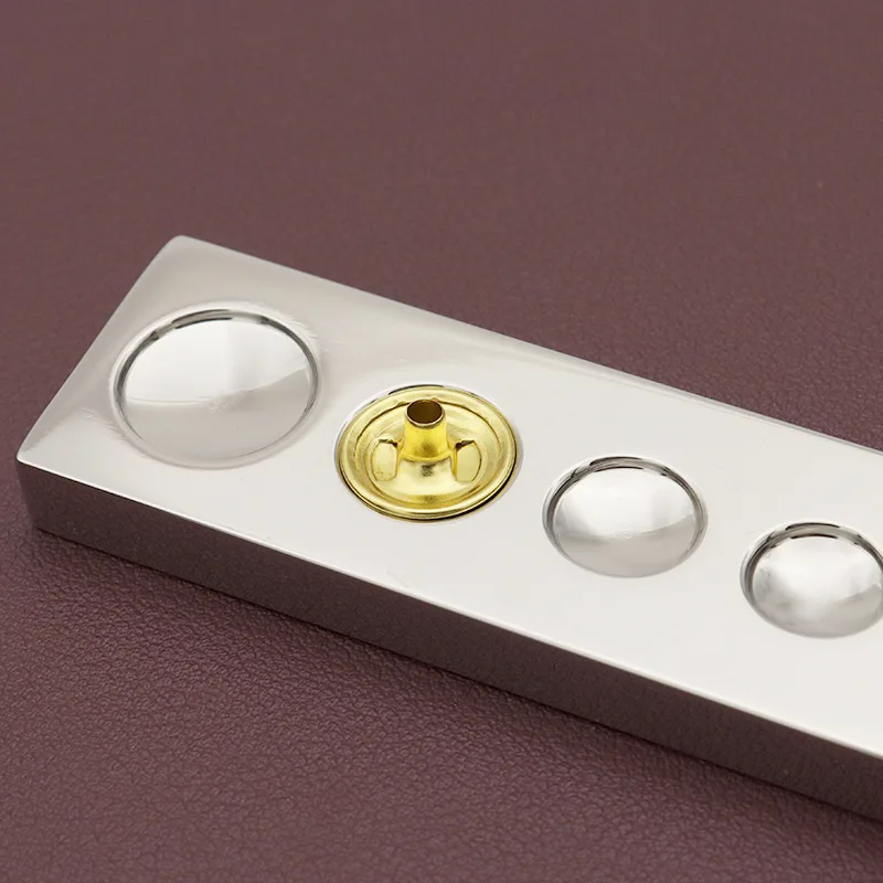 1 pz rivetto Base di montaggio in acciaio inox 7 in 1 strumento Poppers bottone a pressione piastra inferiore rivetti Setter Die Base strumento