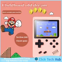 Consola de juegos portátil Macaron, pantalla a Color de alta definición, 800 juegos nostálgicos, Mini consola portátil Tetris Contra Retro