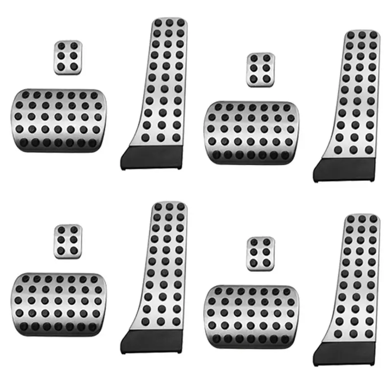 

4 Set Car Accelerator Brake Foot Pedals Cover Footrest Pad Rest Pedal For Mercedes Benz C E S GLK SLK CLS Class W203 LHD-L94A