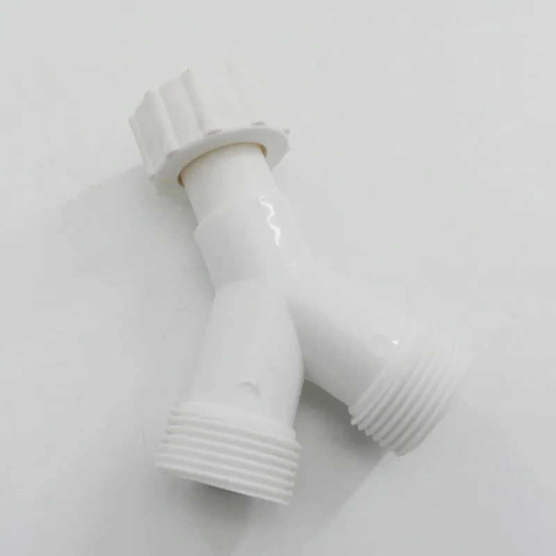 1pc Washing Machine Y Splitter Joiner Tee Plastic Connector Adapter Double Inlet Junction Split Kitchen Replacement Parts