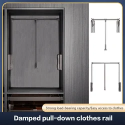Wardrobe Lift Pull-Down Clothes Rail Three Colors Available Automatic Return Wardrobe Telescopic Clothes Hanger Home Hardware