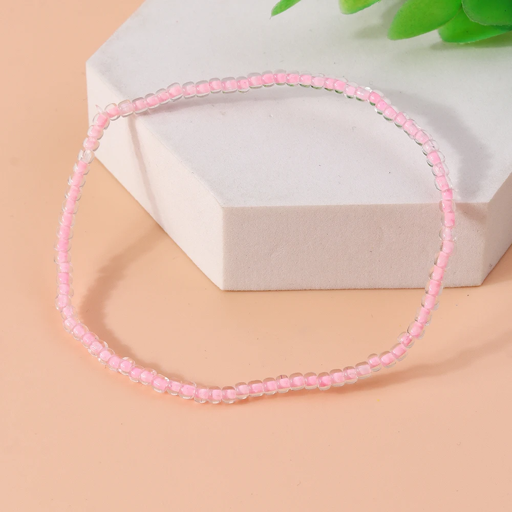 Aihua 1pc bunte kleine Blume Fußkettchen Böhmen handgemachte Multi Perlen Reis Perlen Knöchel Armband für Frauen Kinder Strand Schmuck Geschenk – Detail 15