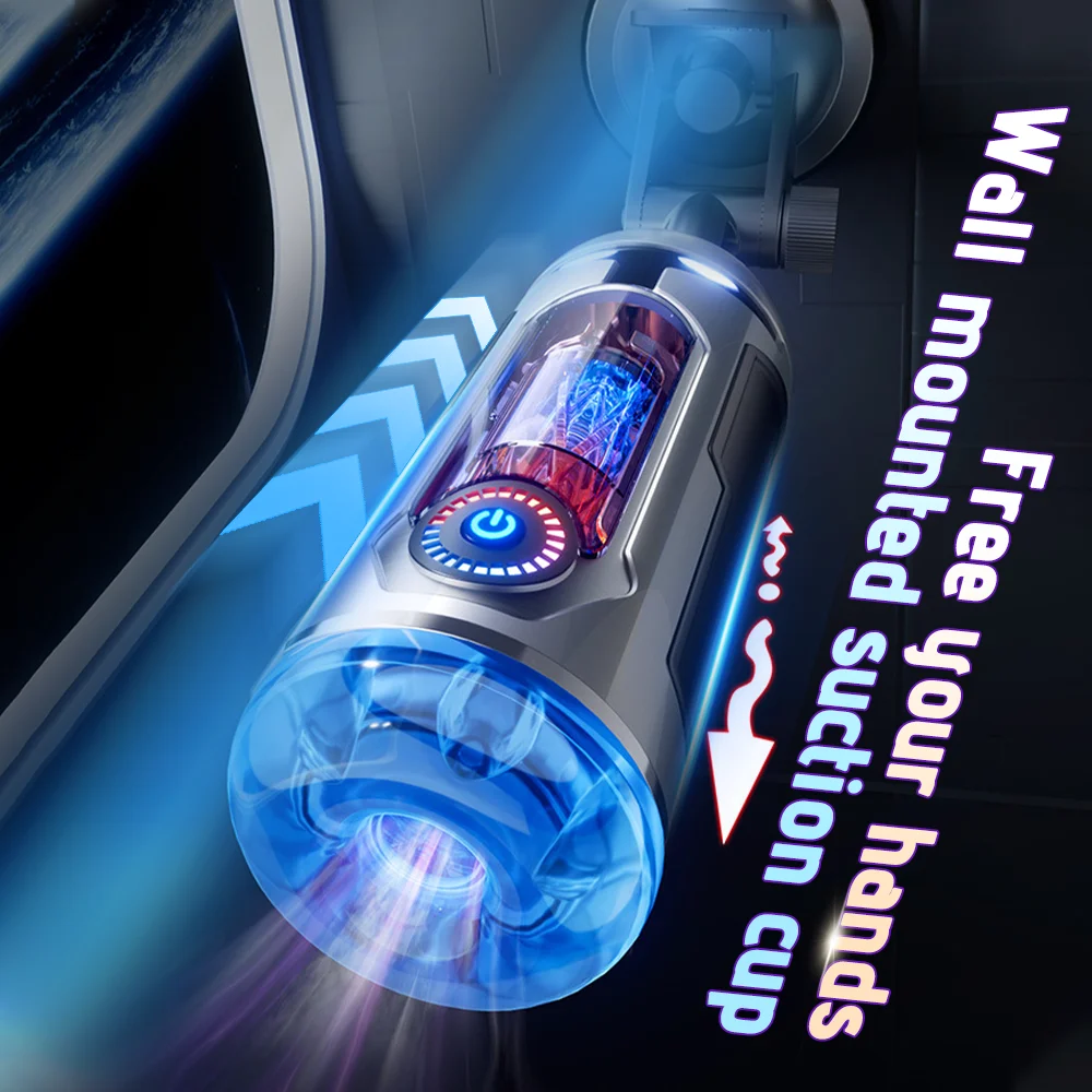 Male Masturbator Cup With Heating Rod And Suction Mount For Men_voghion.com