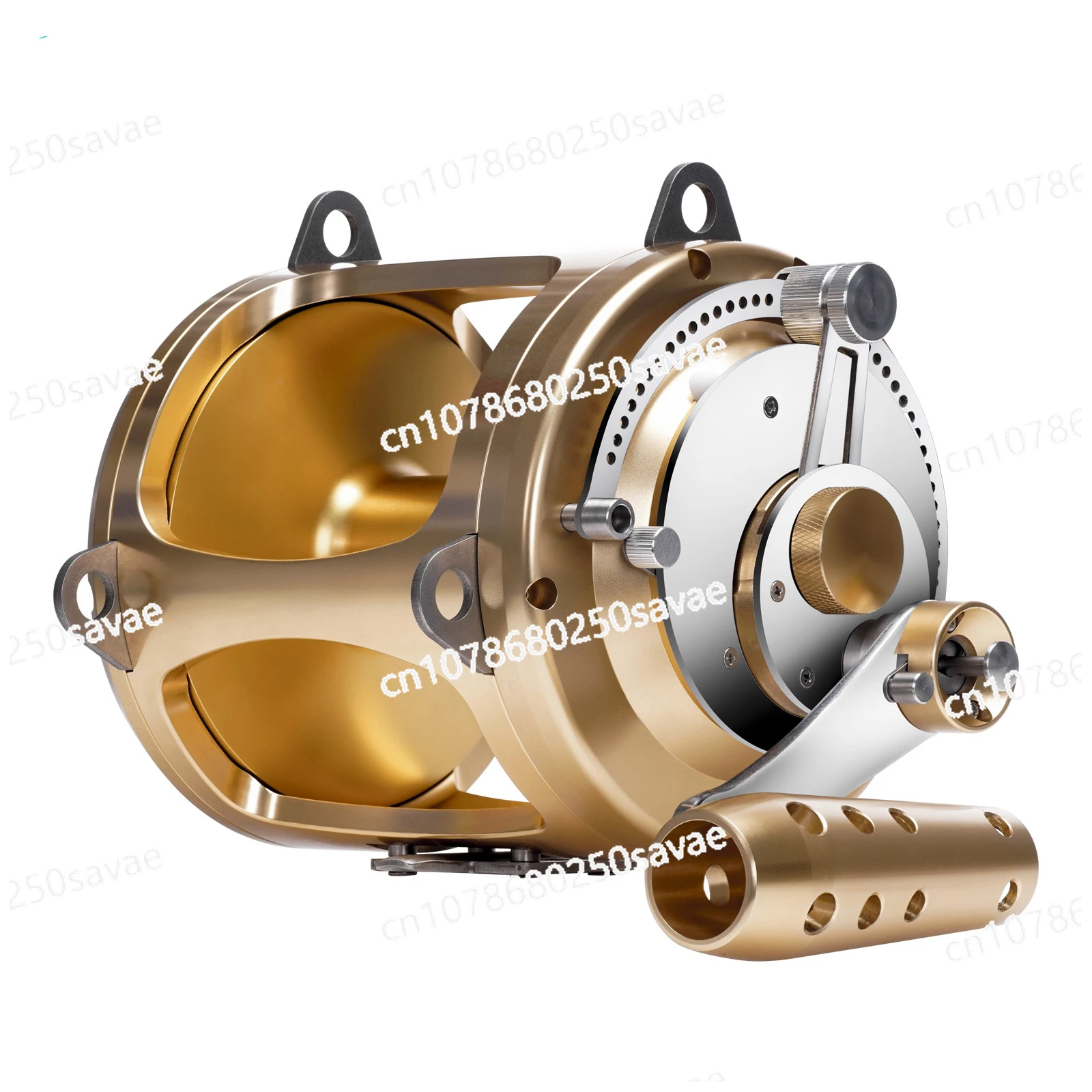2 Speed Deep 50w 80w 130w Sea Boat Big  Reels Metal Heavy Duty Saltwater Trolling Fishing Reel