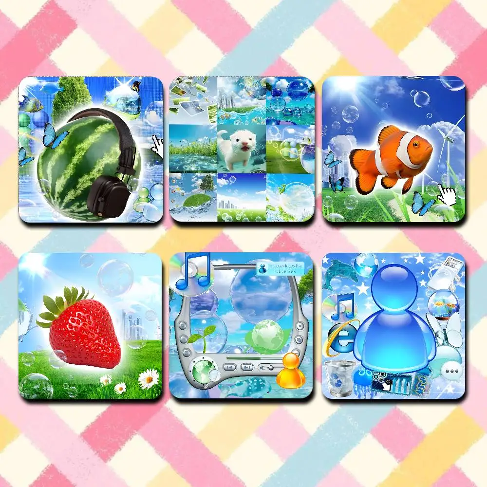 

Frutiger Aero Aesthetic Core Magnetic Refrigerator Magnets Cute and Creative Refrigerator Magnets Souvenirs and Gifts