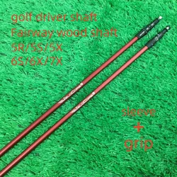 2024 New Golf Shaft red Golf Drivers Shaft 5/6/7 S/R/X Flex Graphite Shaft Wood Shafts Free Assembly Sleeve and Grip