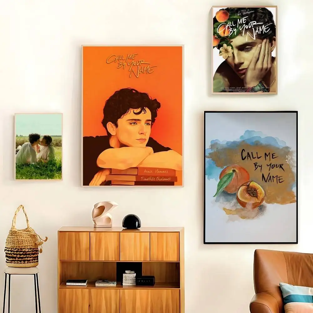 BL فيلم اتصل بي باسمك ملصق طباعة قماش صور المنزل لغرفة المعيشة وغرفة النوم جدار ديكور حديث بدون إطار اللوحة