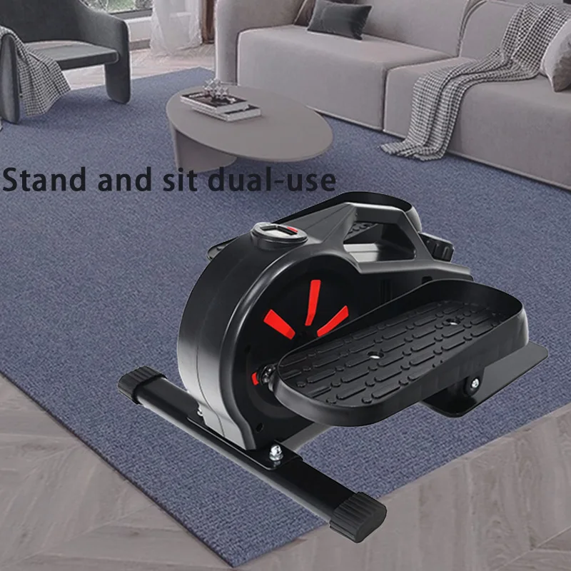 Under Desk Elliptical Machine Leg Training Walking Trainer Mini Foot Exercise Bike Stepper Home Use Steel 100KG Load Capacity